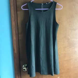 Green Suede Swing Dress Forever21